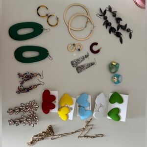 Colorful Assorted Earrings Set (16 sets)